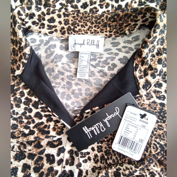 Joseph Ribkoff Leopard Print Tunic Top 16 - Picture 5 of 8